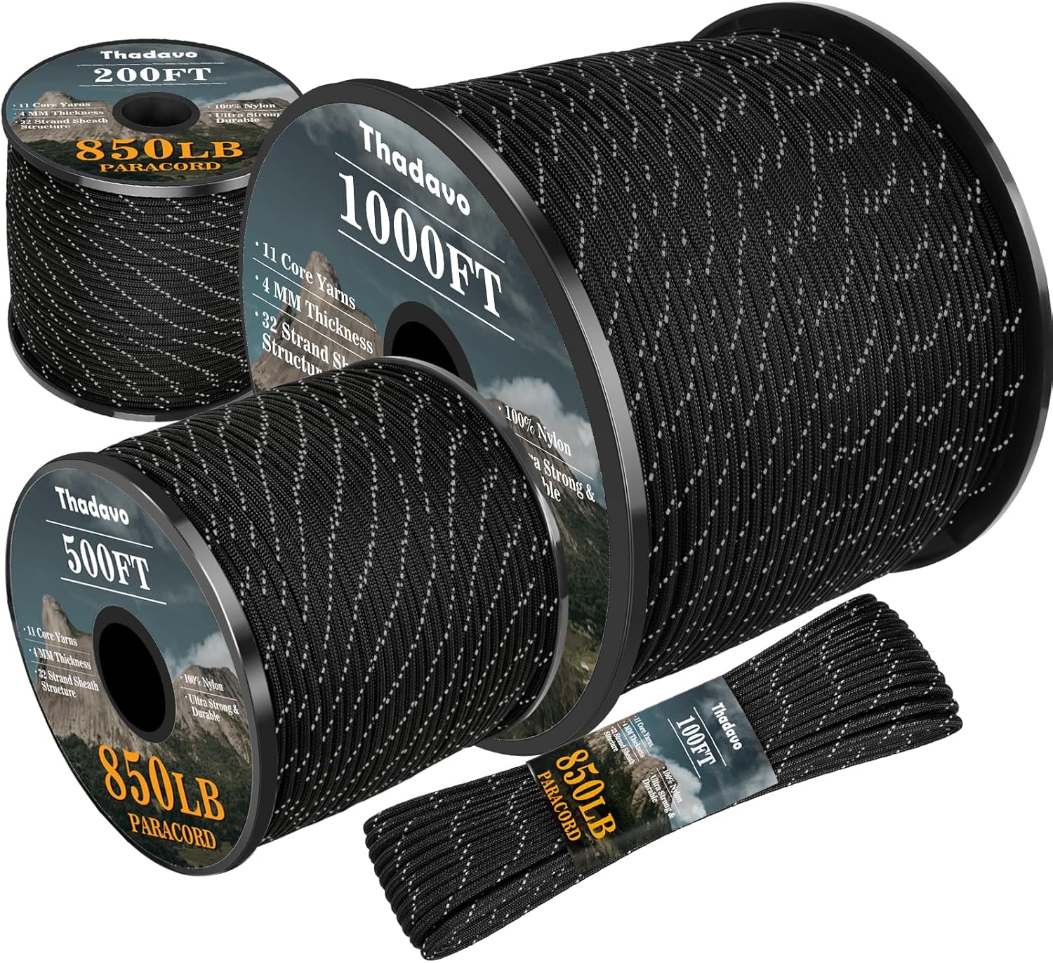 850lb Reflective Paracord Rope – Para Cord 1000Ft recenzja i cena