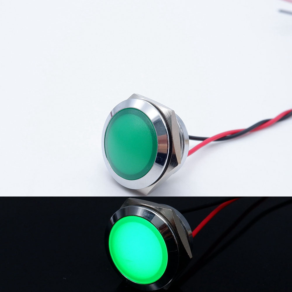 10pcs 12/16/19/22mm Metal LED  – Signal Panel Orange recenzja i cena