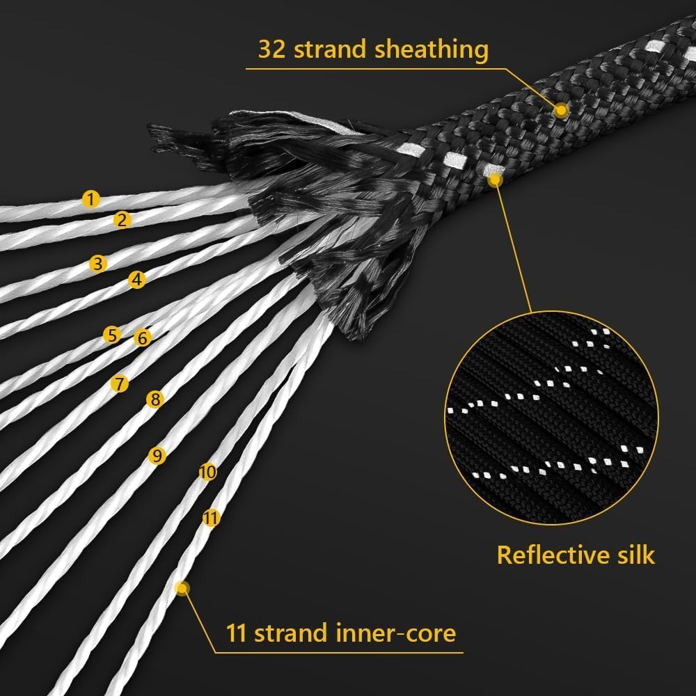 750lb Reflective Paracord Rope – Para Cord 1000Ft recenzja i cena