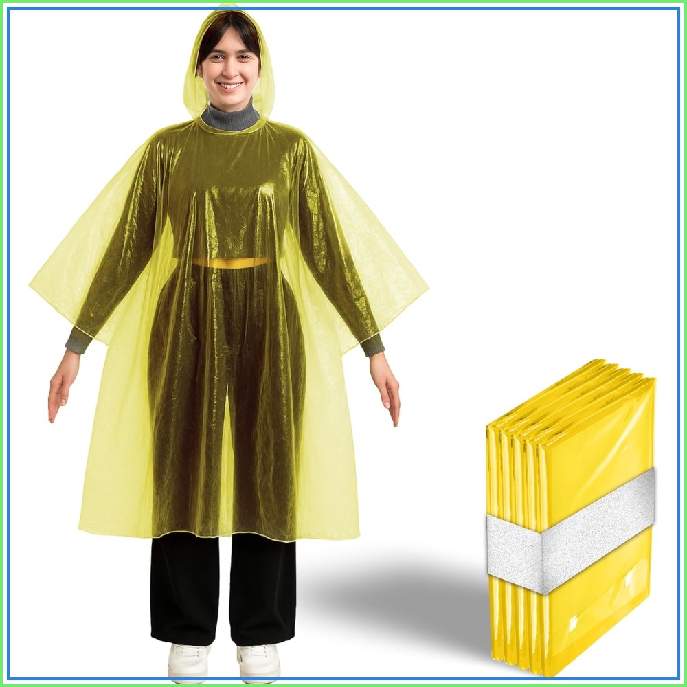 Disposable Yellow Rain Ponchos – Emergency Poncho Rain recenzja i cena