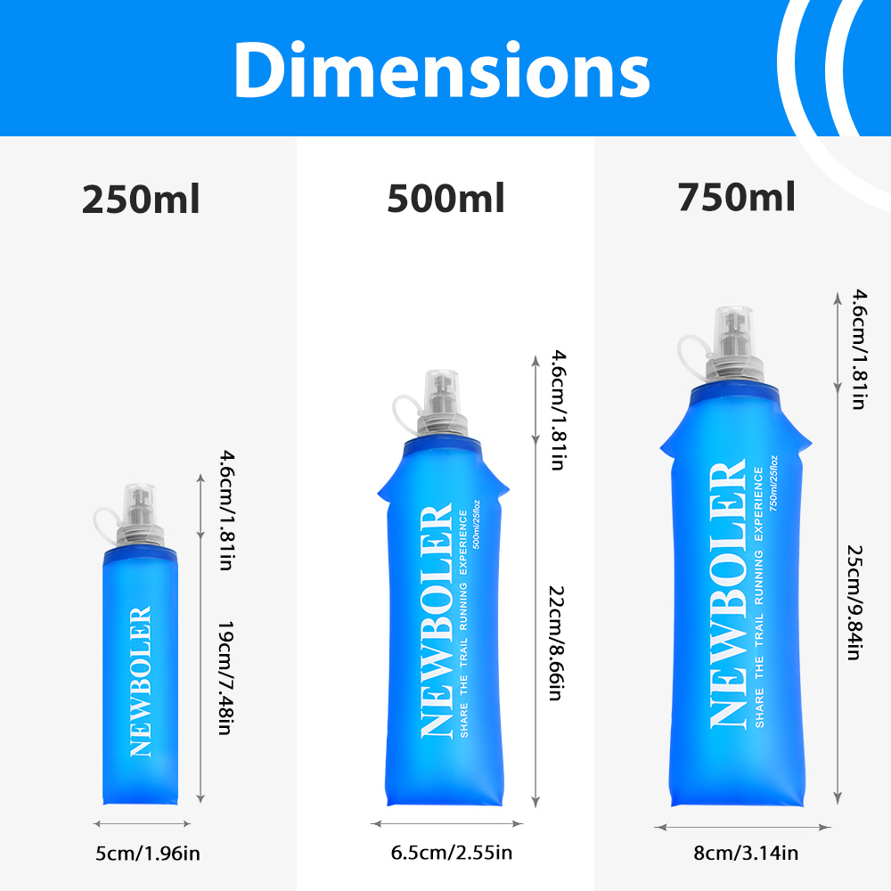 250/500/750ML Water Bottle TPU – Water Bag Collapsible recenzja i cena