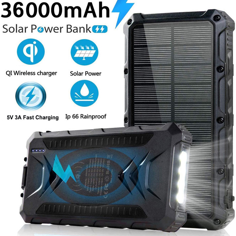 36000mAh Solar Power Bank Fast – Solar Emergency Charger recenzja i cena