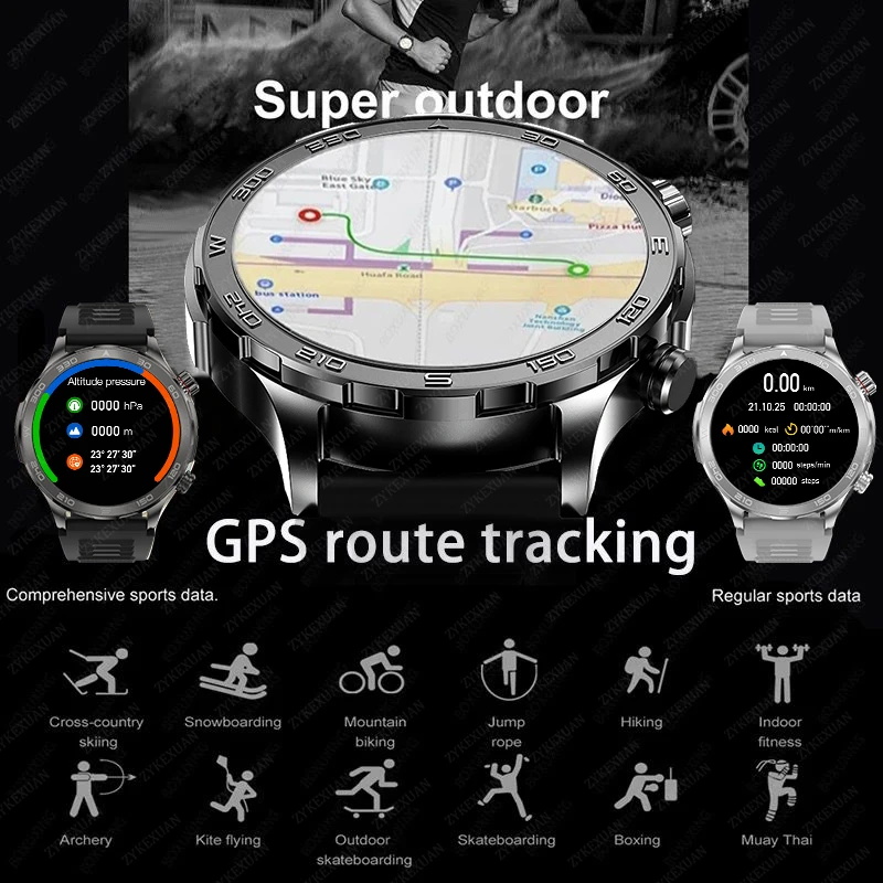 New GPS Track Smart Watch Men  – Compass Lensatic recenzja i cena