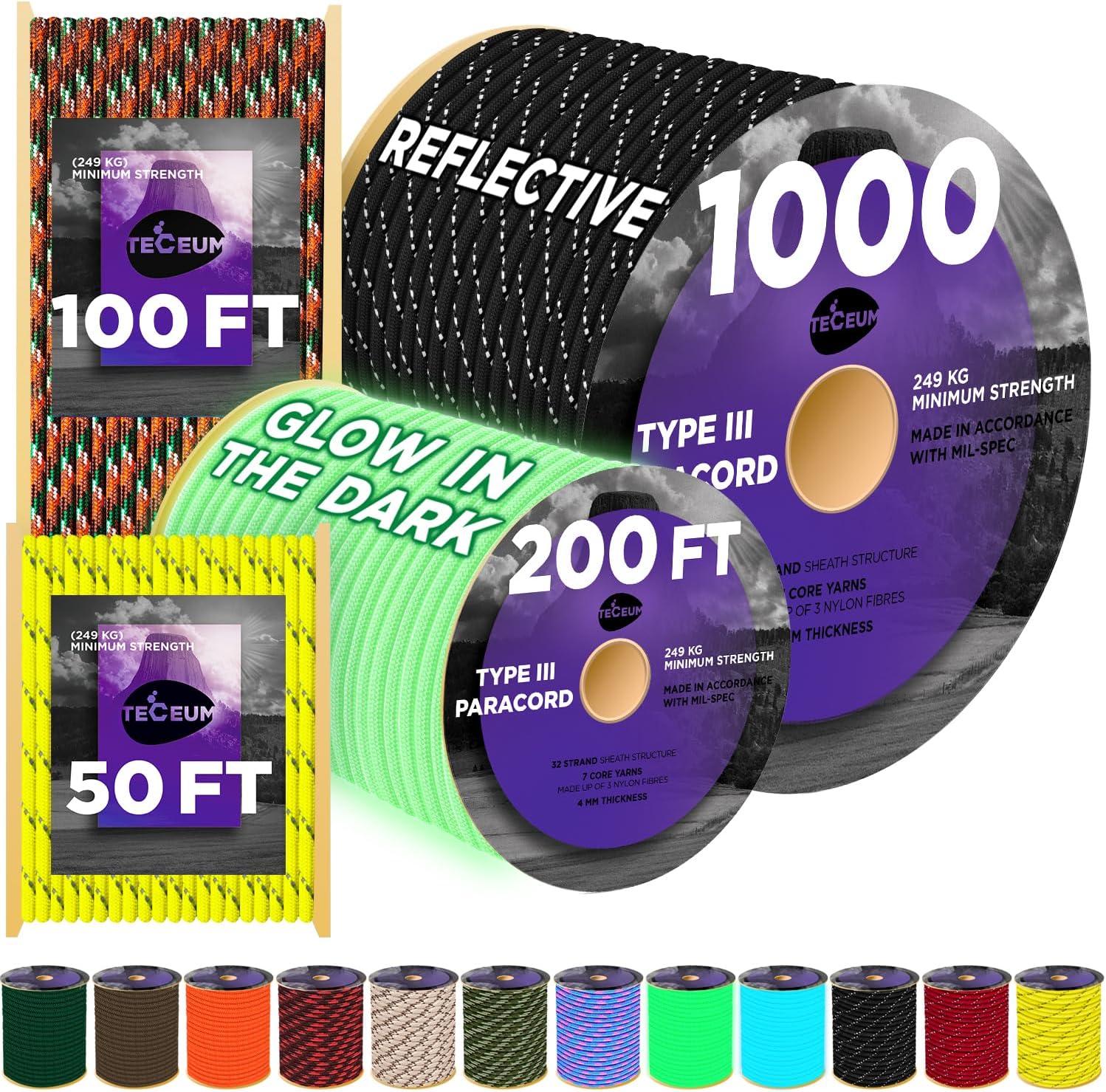 Reflective Paracord Rope 1000f – Para Cord 1000Ft recenzja i cena