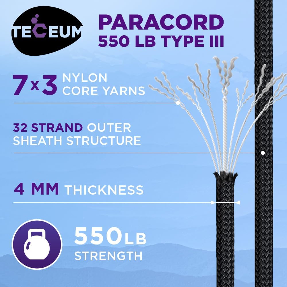 Reflective Paracord Rope 1000f – Para Cord 1000Ft recenzja i cena