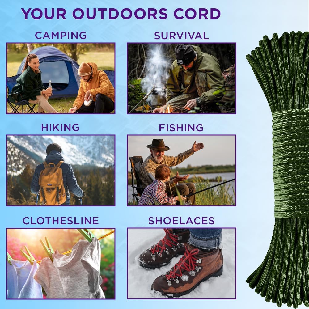 Reflective Paracord Rope 1000f – Para Cord 1000Ft recenzja i cena
