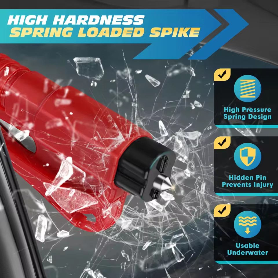 Safety Hammer Car Escape Tool  – Rescue Rope Throw recenzja i cena
