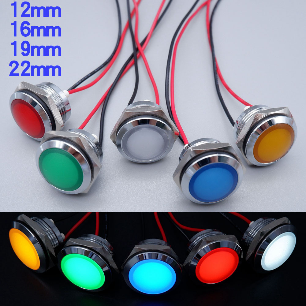 Metal LED Indicator Light 12mm – Signal Panel Orange recenzja i cena