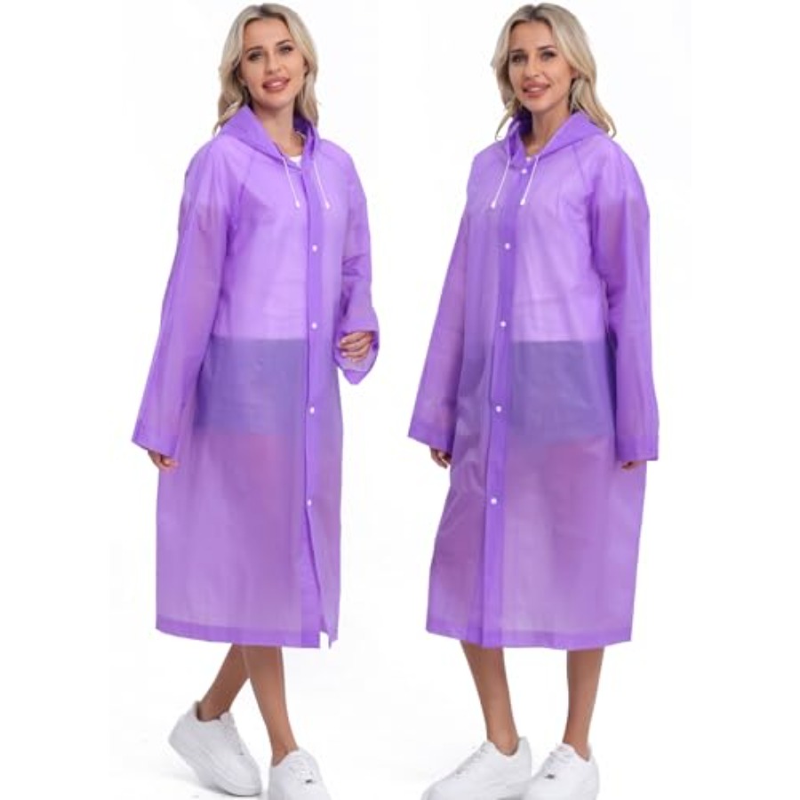 2-Pack Reusable Rain Ponchos f – Emergency Poncho Rain recenzja i cena