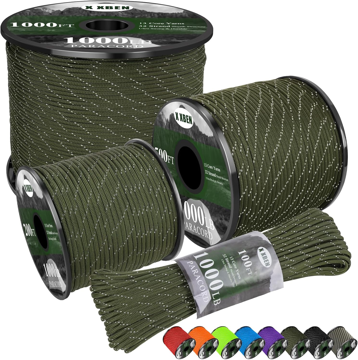 1000lb Reflective Paracord 4mm – Para Cord 1000Ft recenzja i cena