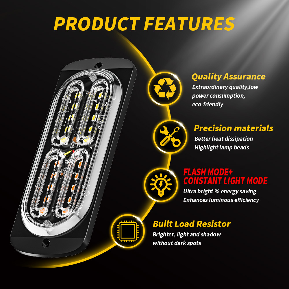 1pcs Led Strobe Warning Light  – Sos Light Strobe recenzja i cena
