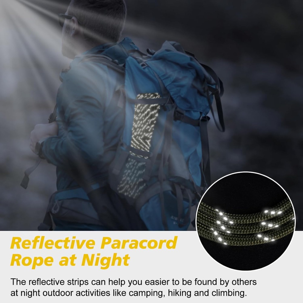 Reflective Paracord 1000lb, 50 – Para Cord 1000Ft recenzja i cena