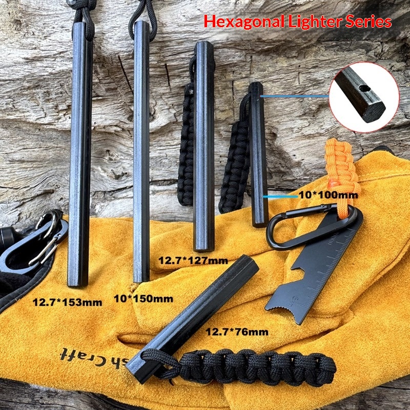 Hand Woven Rope Hexagonal Flin – Fire Starting Kit recenzja i cena