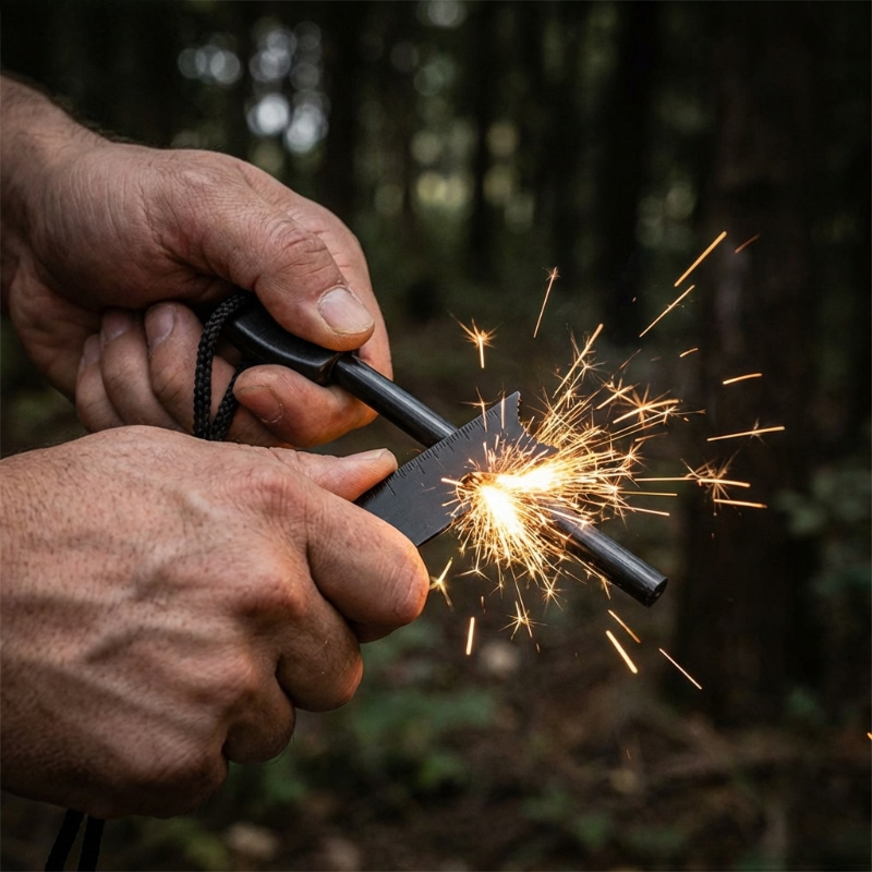 Multi-Function Wooden Handle M – Magnesium Fire Starter recenzja i cena