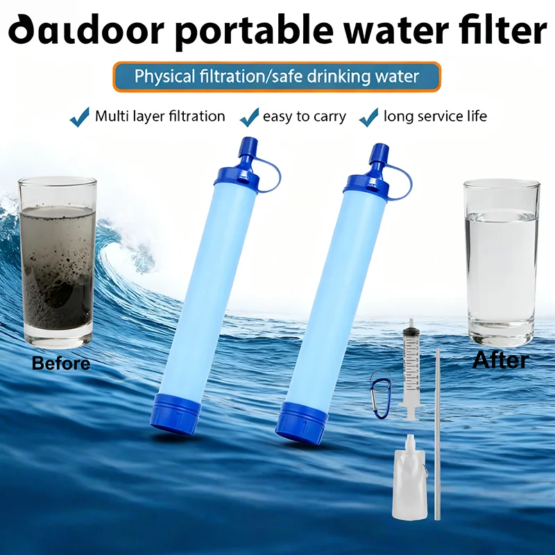 Outdoor Water Filter Straw Cam – Water Purification Straw recenzja i cena