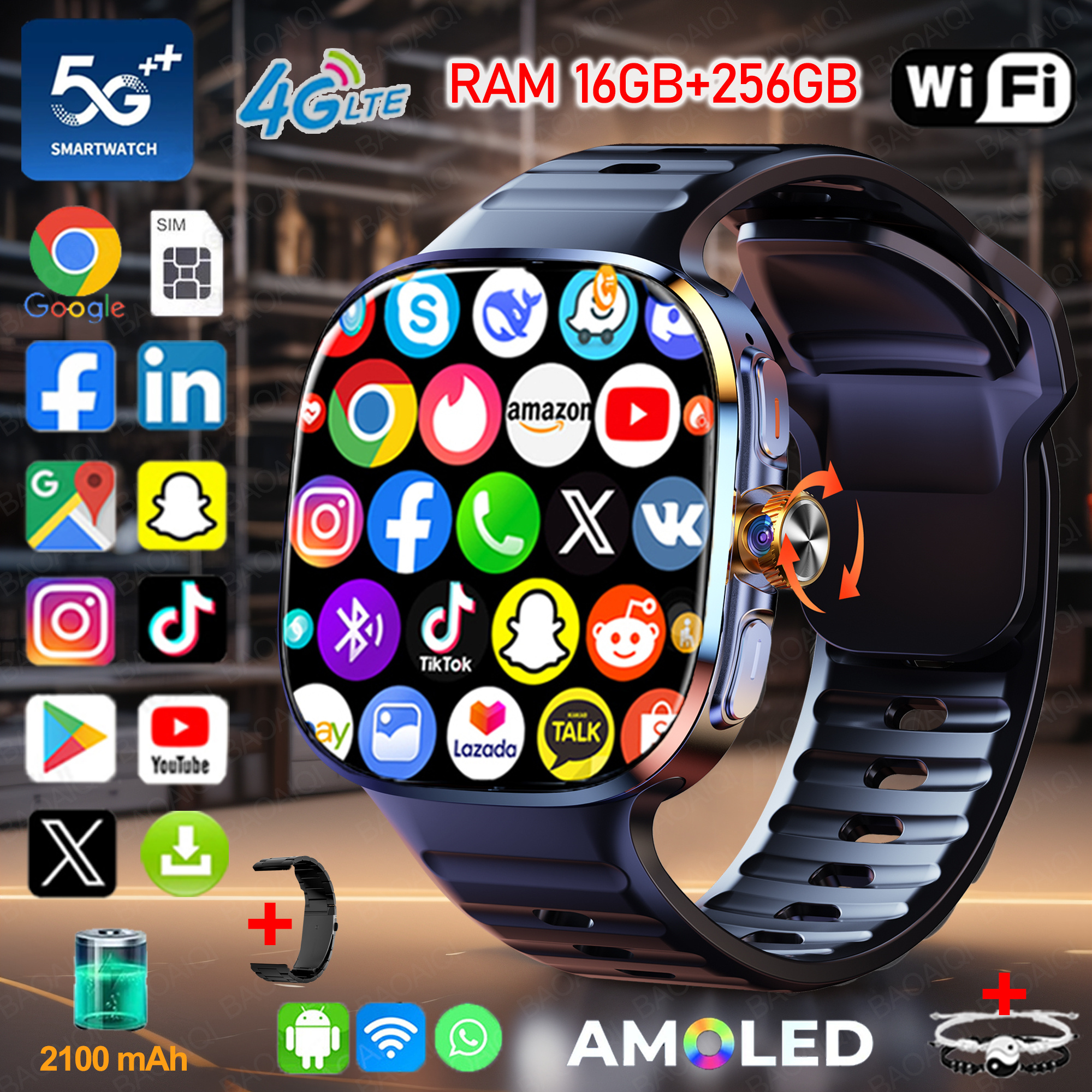 New Large Screen Smartwatch 4G – Compass Lensatic recenzja i cena