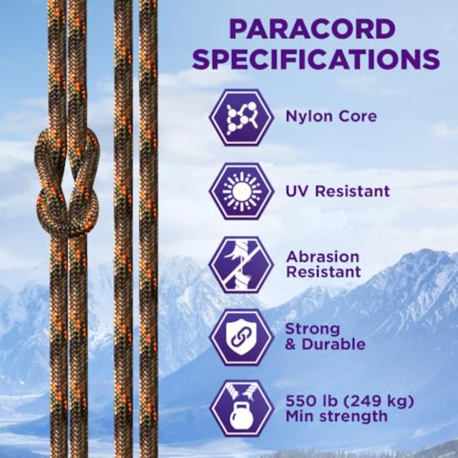 Reflective Paracord Rope 1000  – Para Cord 1000Ft recenzja i cena