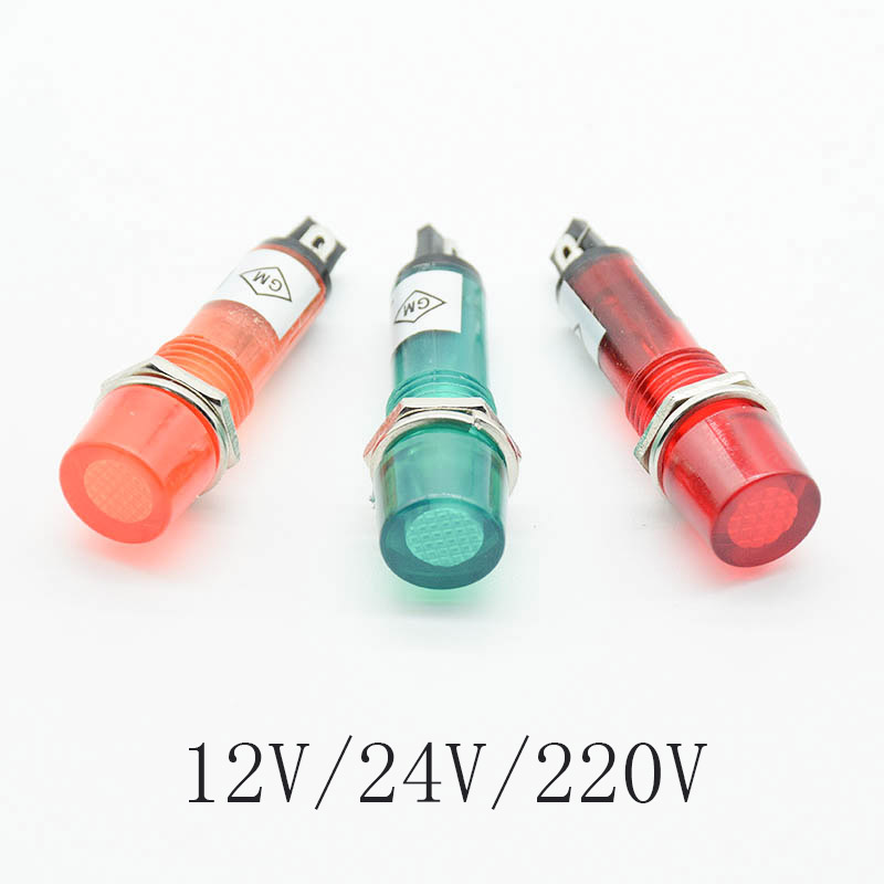 5Pcs 220V 12V 24V DC Mounting  – Signal Panel Orange recenzja i cena