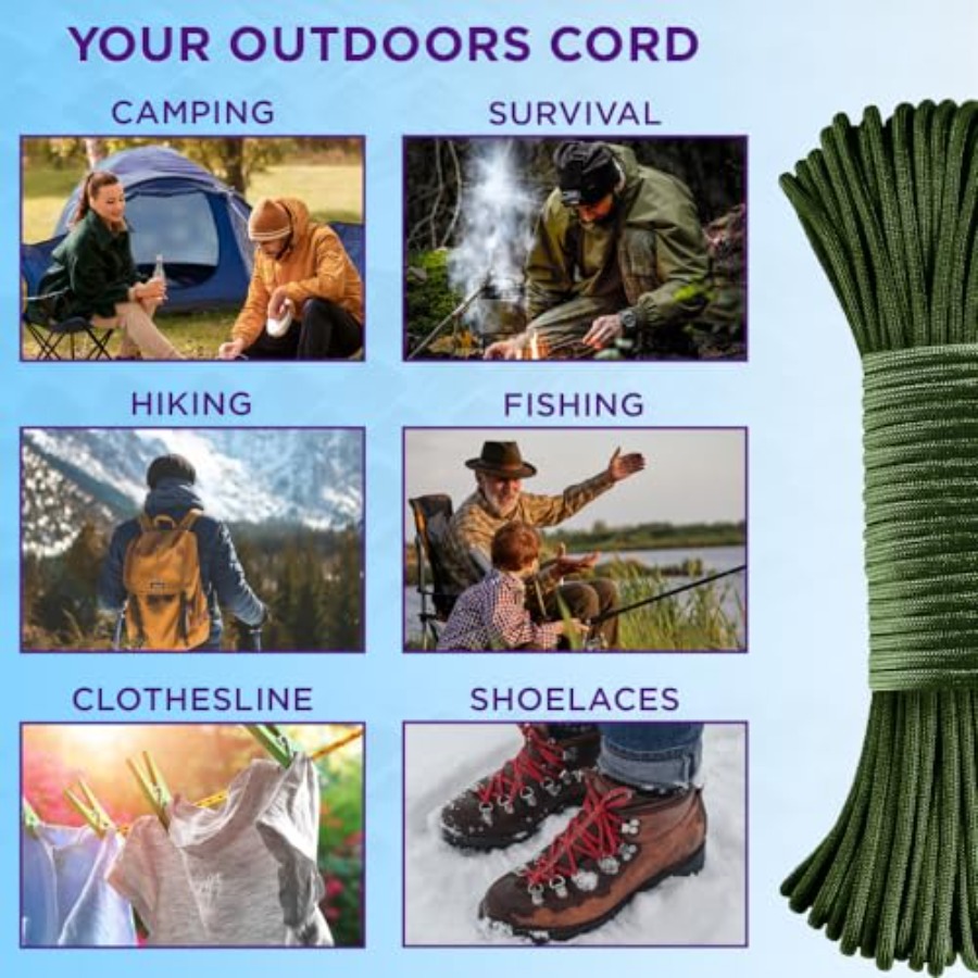 Reflective Paracord Rope 1000  – Para Cord 1000Ft recenzja i cena