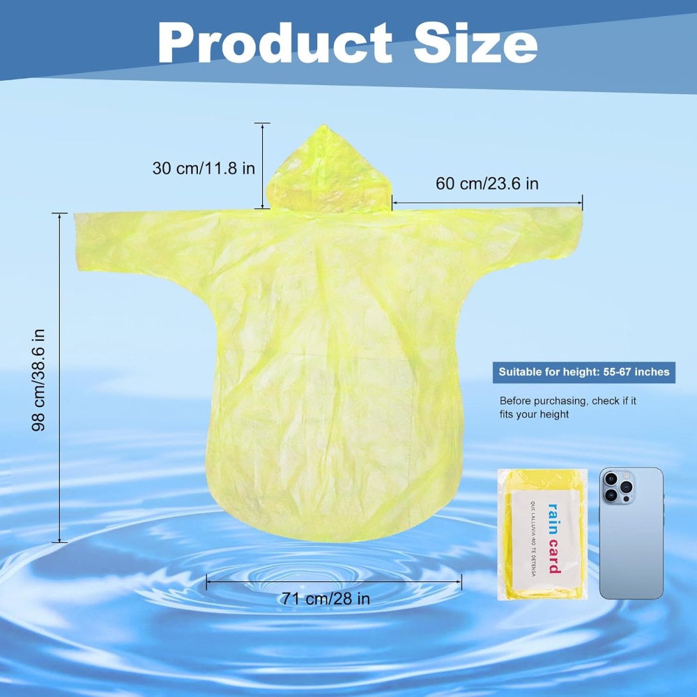twoworld 30 Pcs Disposable Rai – Emergency Poncho Rain recenzja i cena