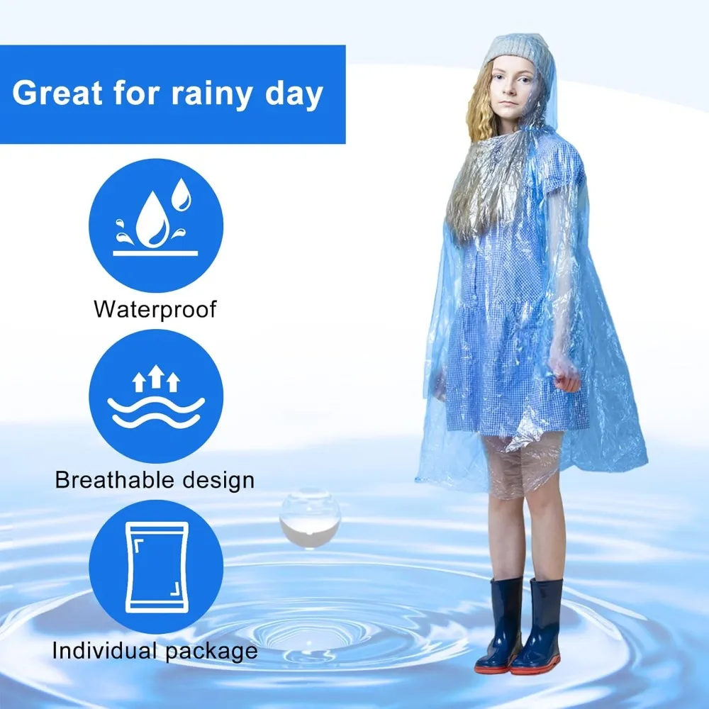 twoworld 30 Pcs Disposable Rai – Emergency Poncho Rain recenzja i cena