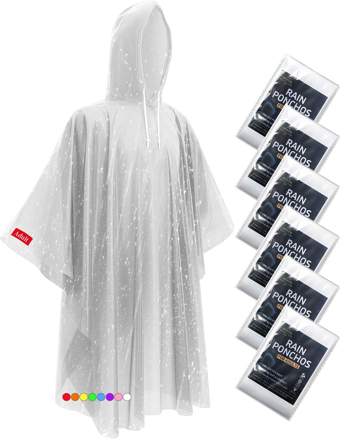 Extra Long Rain Ponchos for Ad – Emergency Poncho Rain recenzja i cena