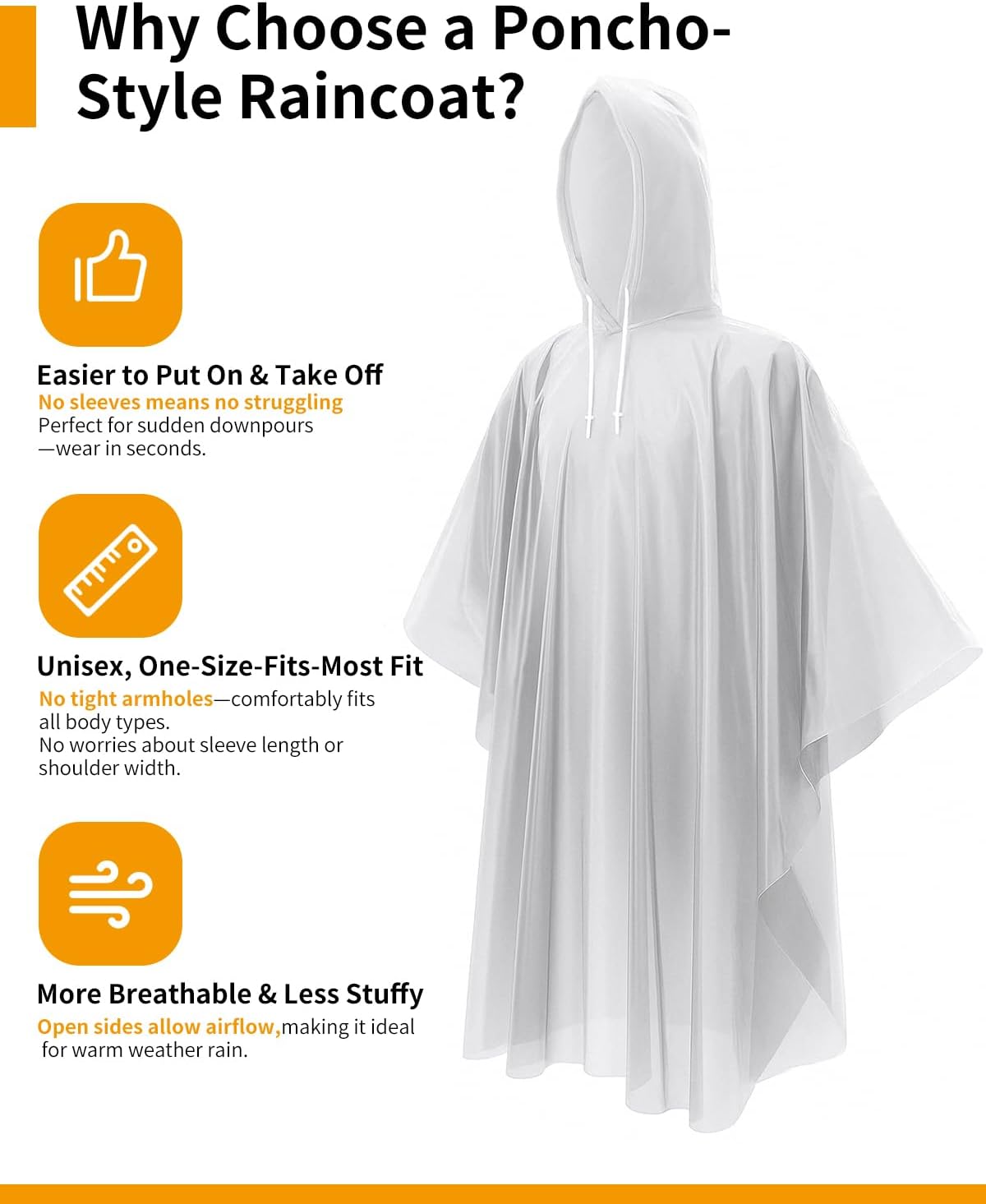 Extra Long Rain Ponchos for Ad – Emergency Poncho Rain recenzja i cena