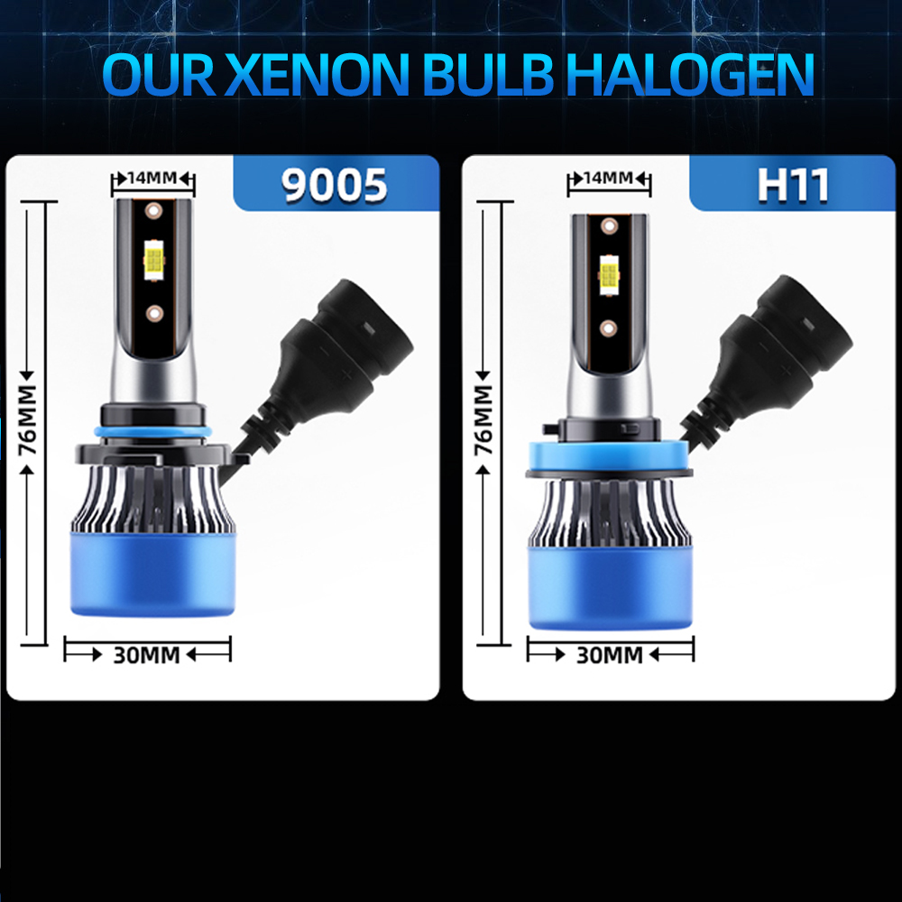 6x Combo LED Headlight 9005 H1 – Compass Lensatic recenzja i cena