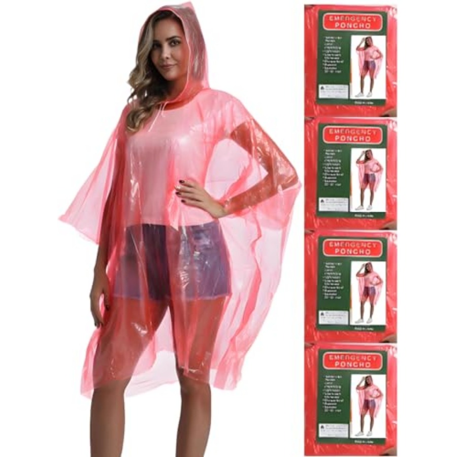 4/6/12 Pack Disposable Rain Po – Emergency Poncho Rain recenzja i cena