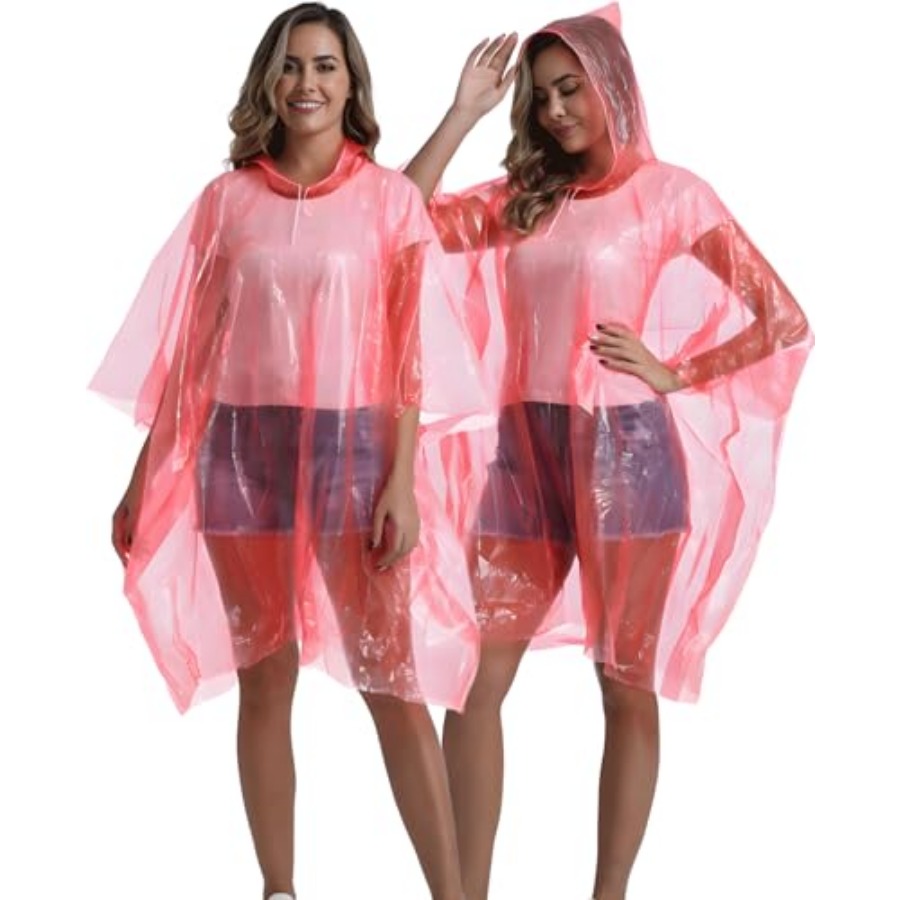 4/6/12 Pack Disposable Rain Po – Emergency Poncho Rain recenzja i cena