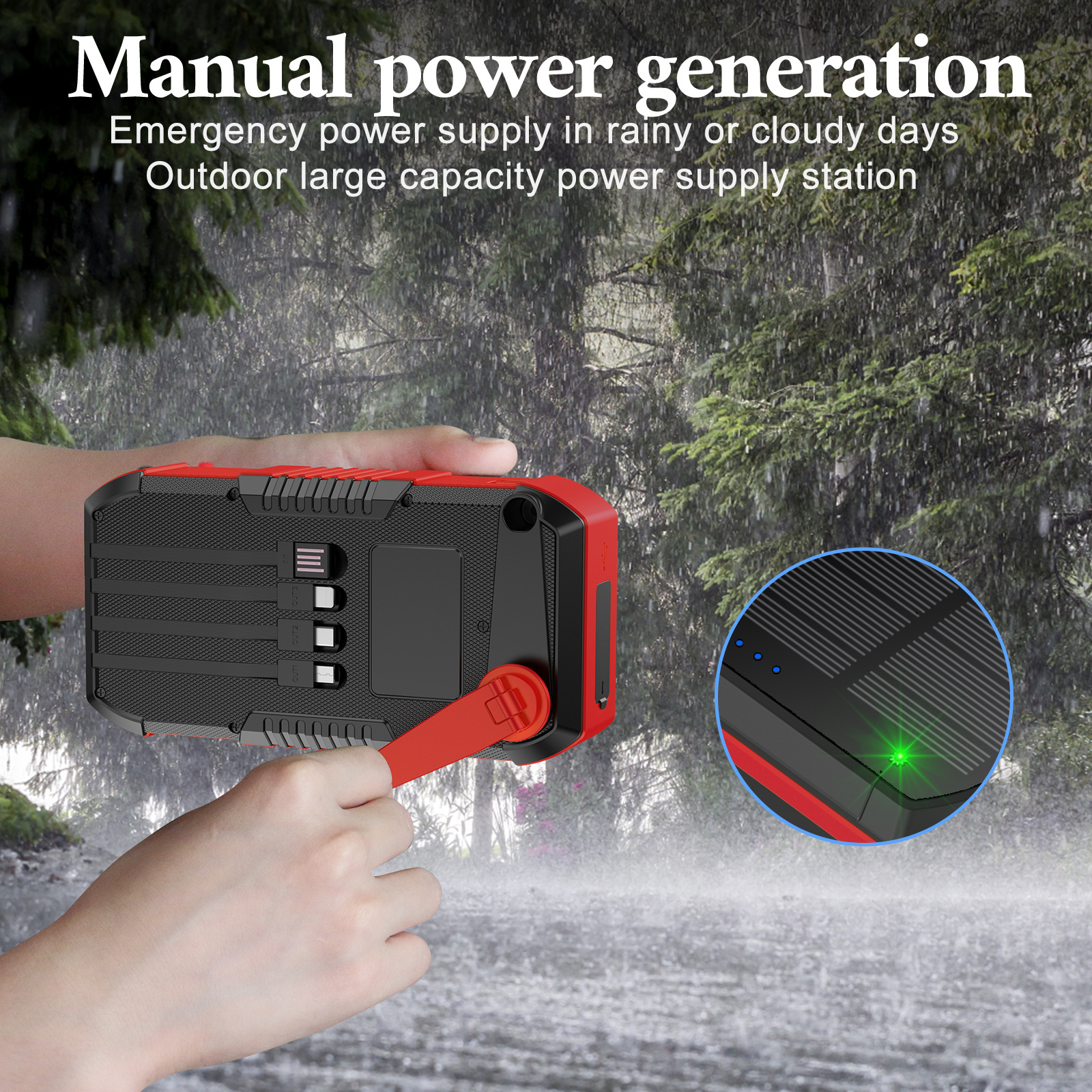 Hand Crank Solar Power Bank 66 – Solar Emergency Charger recenzja i cena