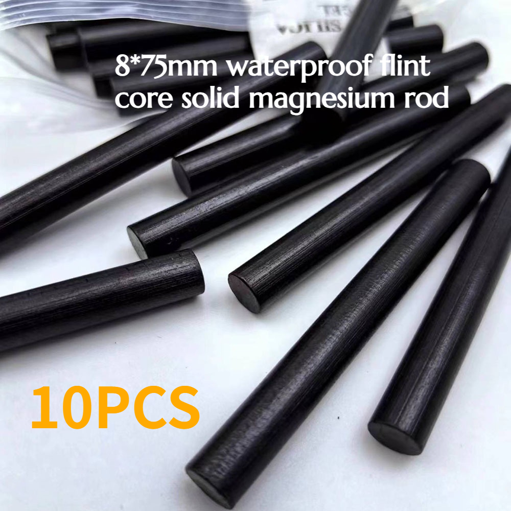 10PCS 8*75mm Waterproof Flint  – Magnesium Fire Starter recenzja i cena