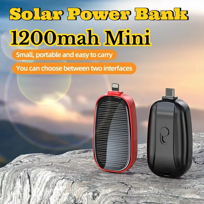 1200mAh Solar Mini Power Bank  – Solar Emergency Charger recenzja i cena