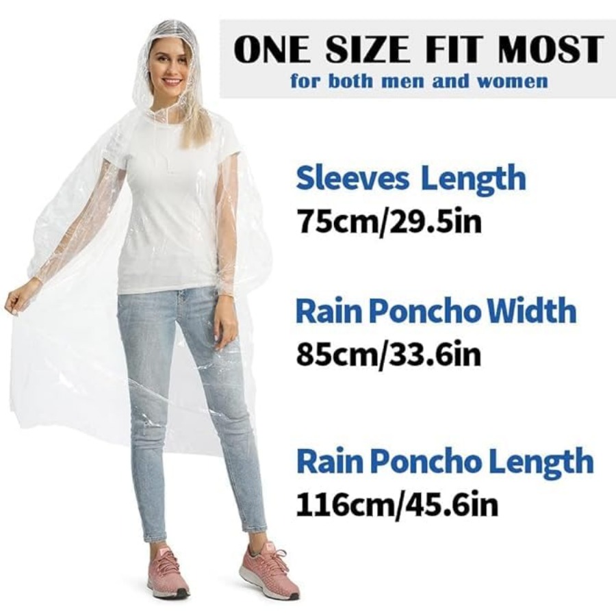 5/10/20 Pack Rain Ponchos, Dis – Emergency Poncho Rain recenzja i cena