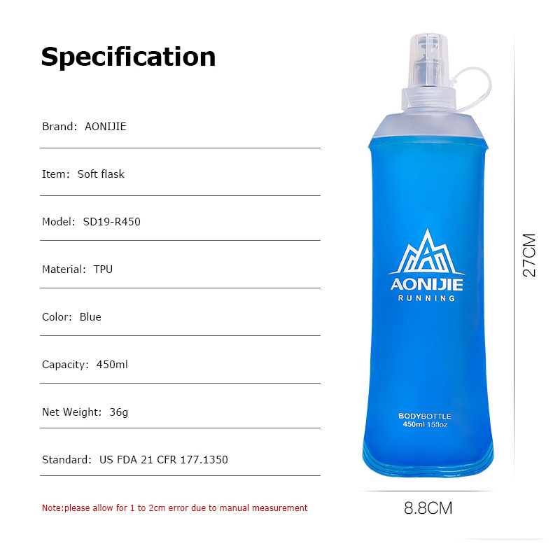 AONIJIE SD19 R450 Soft Flask F – Water Bag Collapsible recenzja i cena