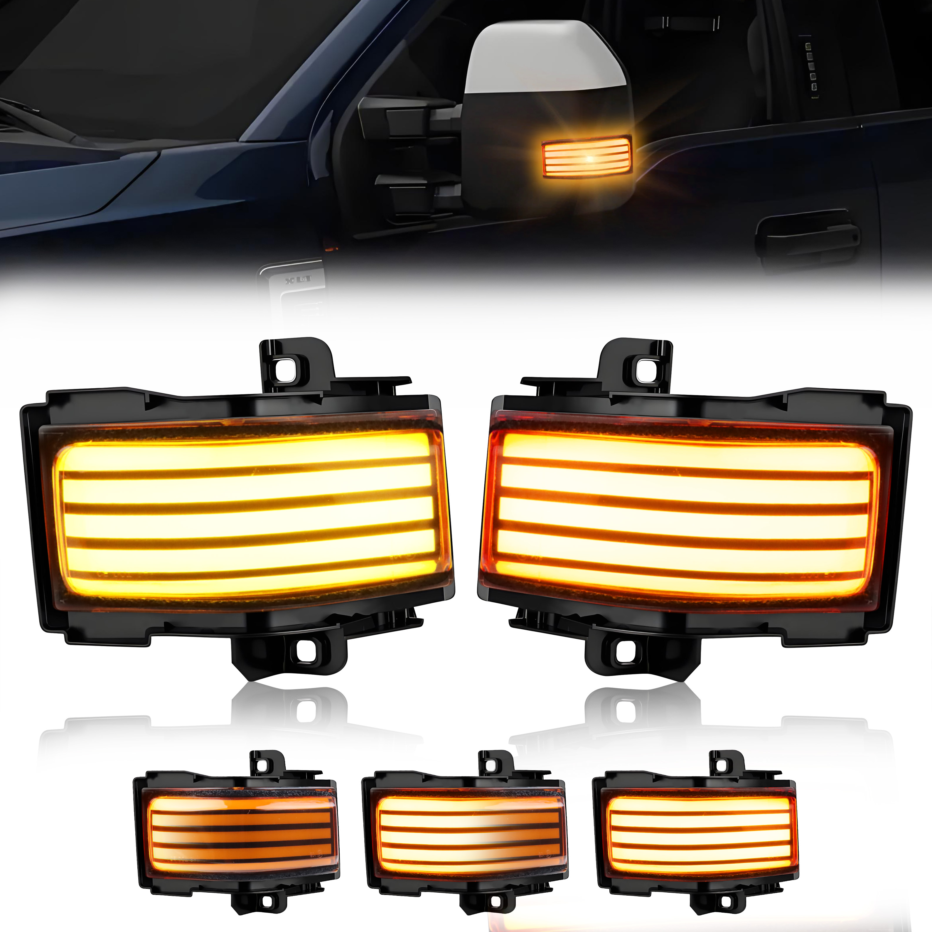 2Pcs Turn Signal Light Side Mi – Signal Panel Orange recenzja i cena