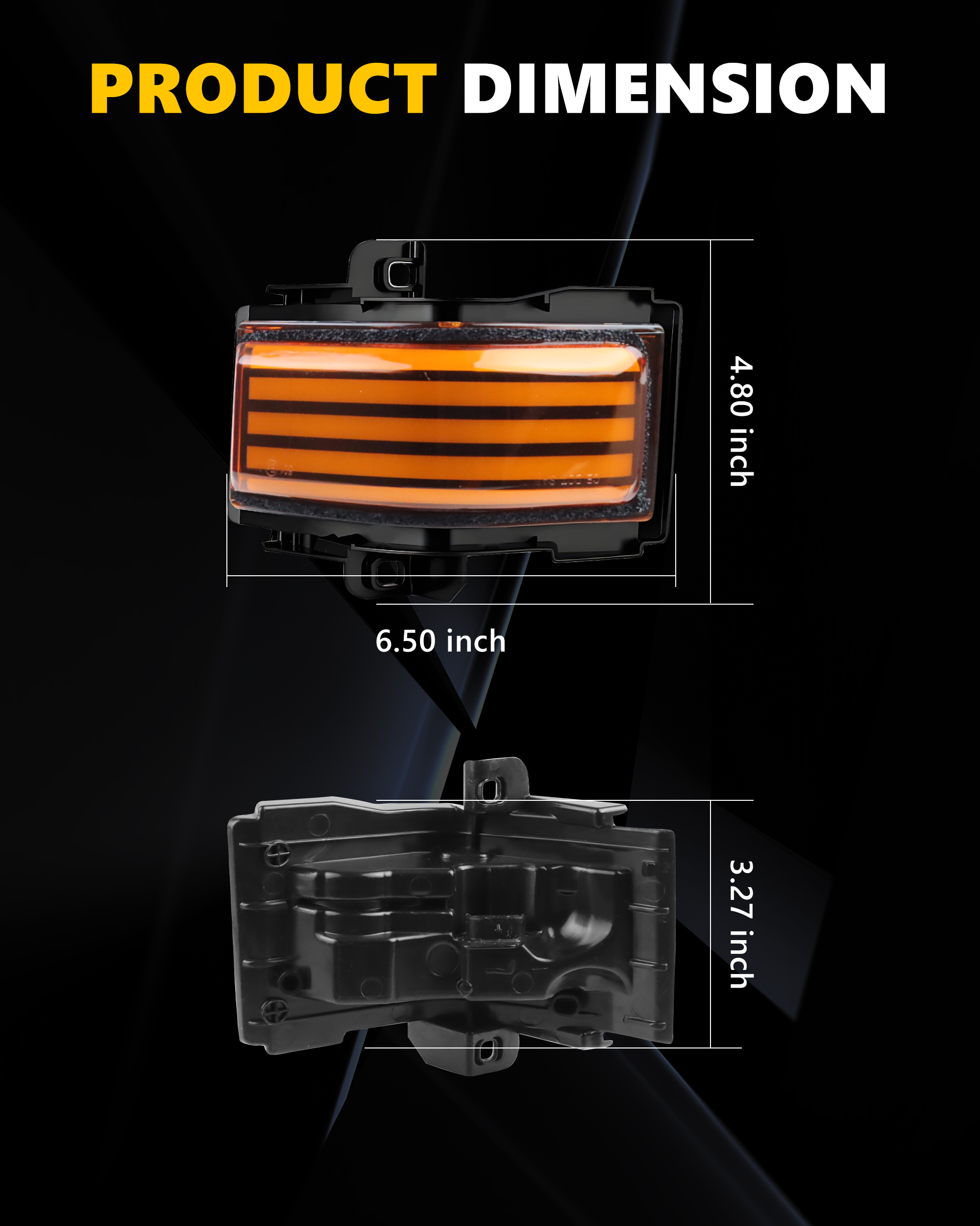 2Pcs Turn Signal Light Side Mi – Signal Panel Orange recenzja i cena