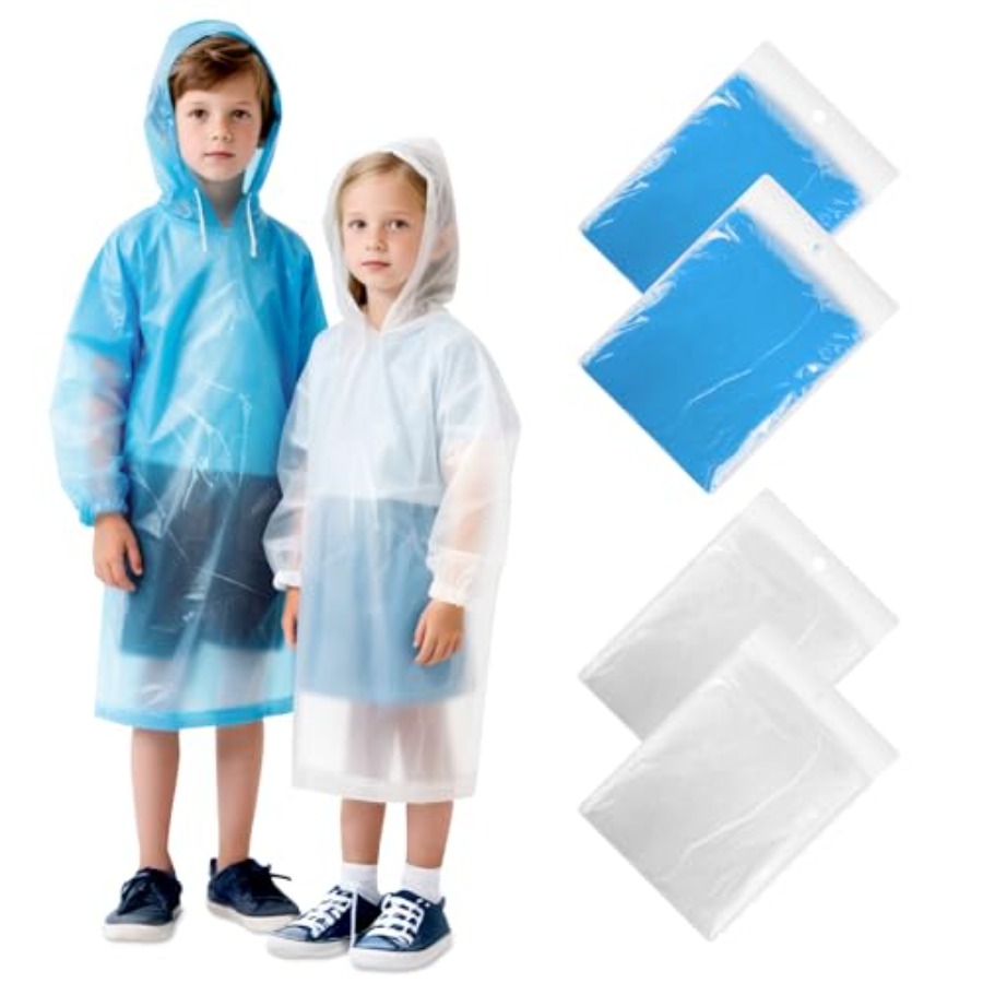 GAOHUI 4/6 Pack Disposable Rai – Emergency Poncho Rain recenzja i cena