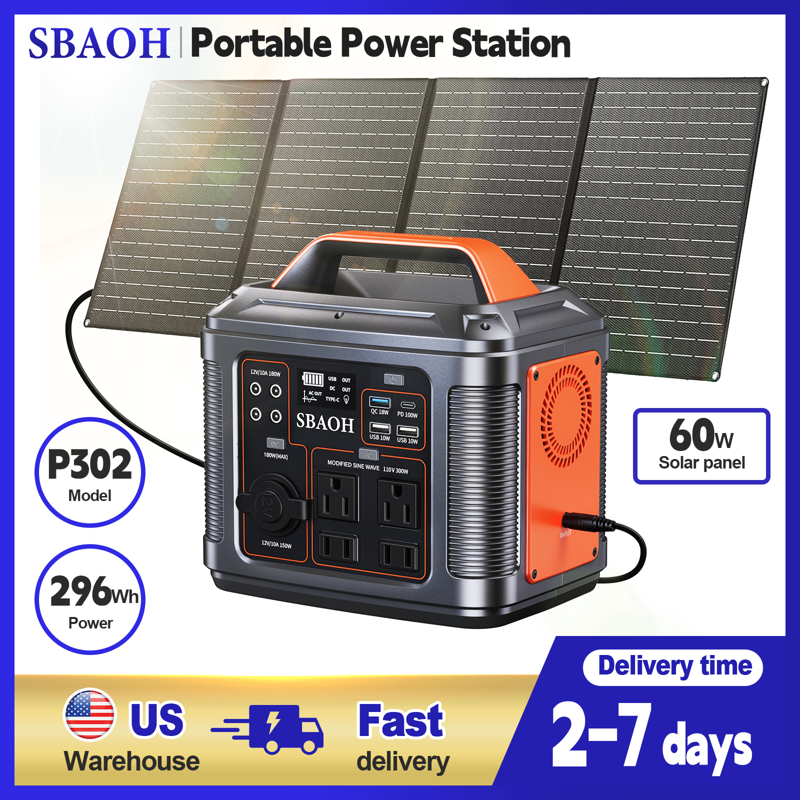 300W Portable Power Station, 2 – Solar Emergency Charger recenzja i cena
