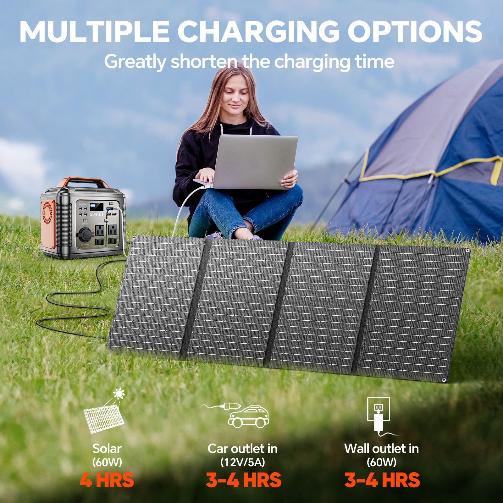 300W Portable Power Station, 2 – Solar Emergency Charger recenzja i cena