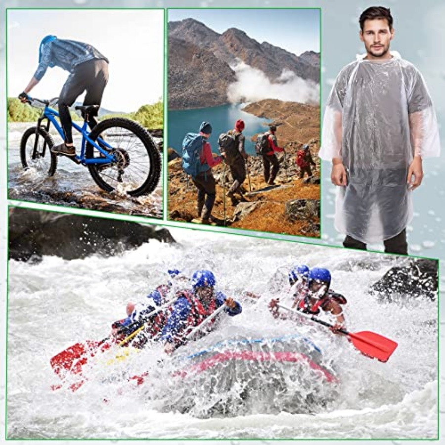 150 Pcs Disposable Rain Poncho – Emergency Poncho Rain recenzja i cena