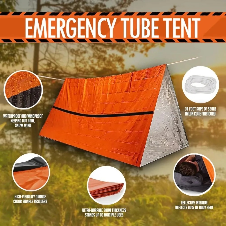 1PC Anti-rain Emergency Sleepi – Emergency Mylar Tent recenzja i cena