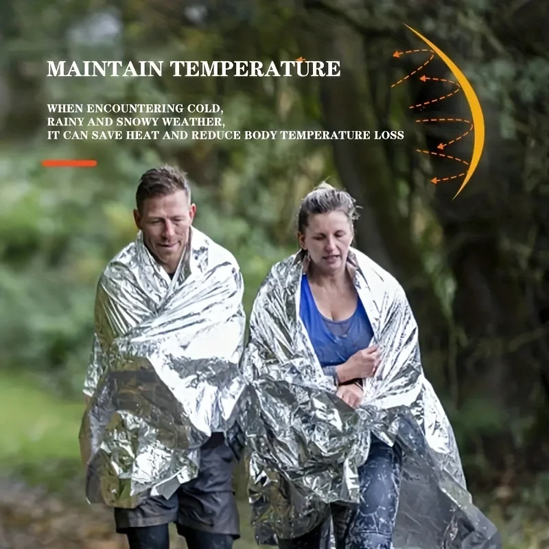 1pcs Outdoor survival portable – Survival Blanket Reflective recenzja i cena