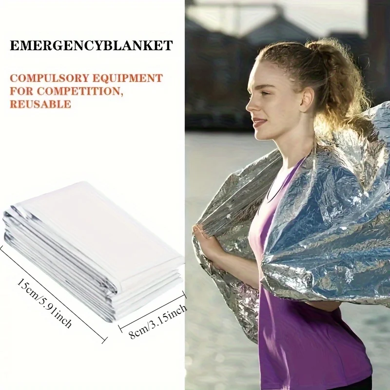 1pcs Outdoor survival portable – Survival Blanket Reflective recenzja i cena