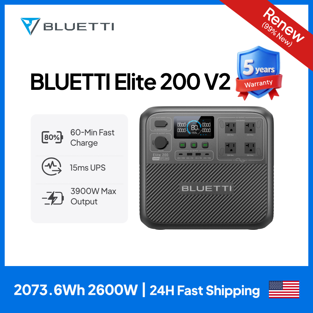 【Renew】BLUETTI Elite 200 V2 Po – Solar Emergency Charger recenzja i cena