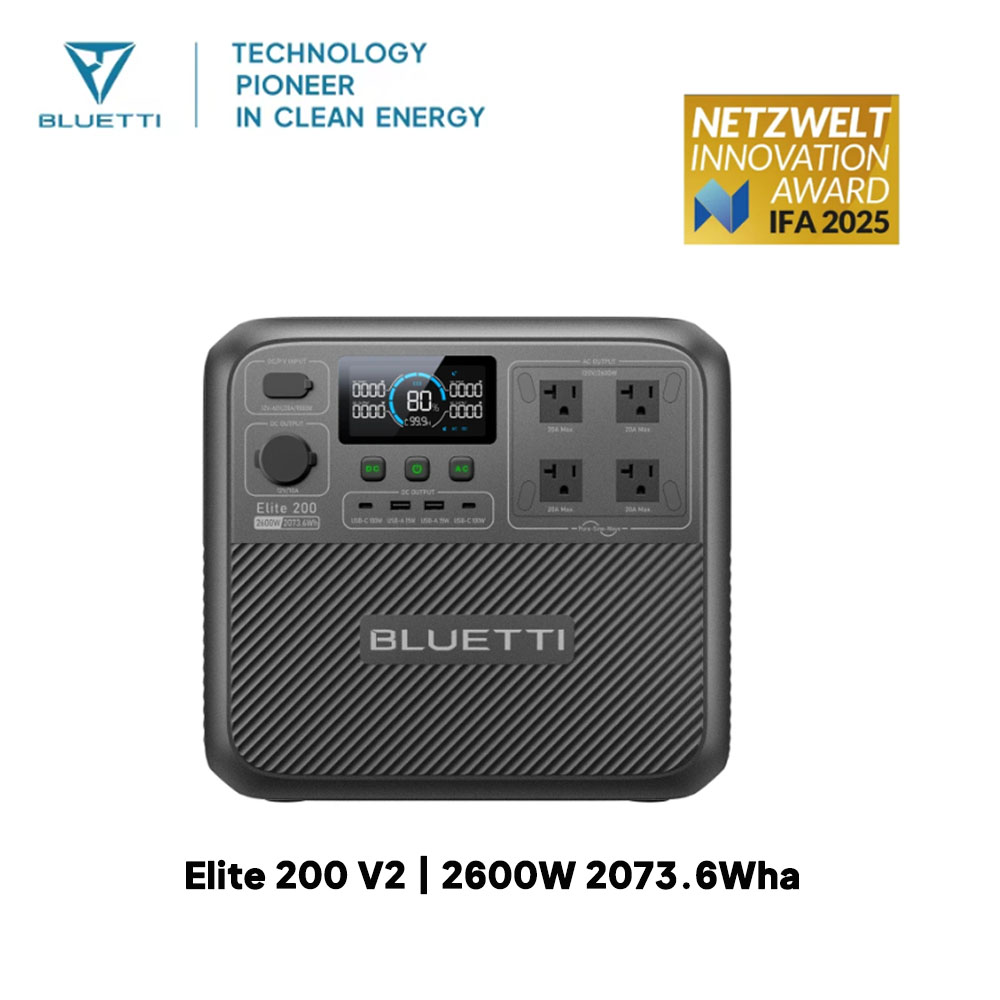 【Renew】BLUETTI Elite 200 V2 Po – Solar Emergency Charger recenzja i cena