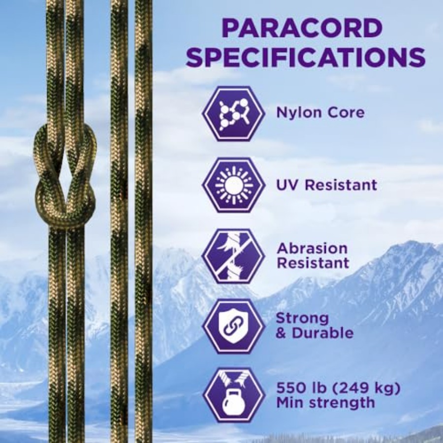 Reflective Paracord Rope 1000  – Para Cord 1000Ft recenzja i cena