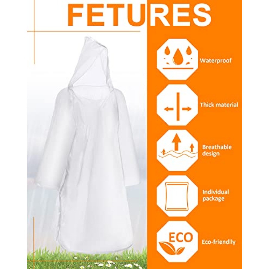 120 Pack Disposable Rain Ponch – Emergency Poncho Rain recenzja i cena