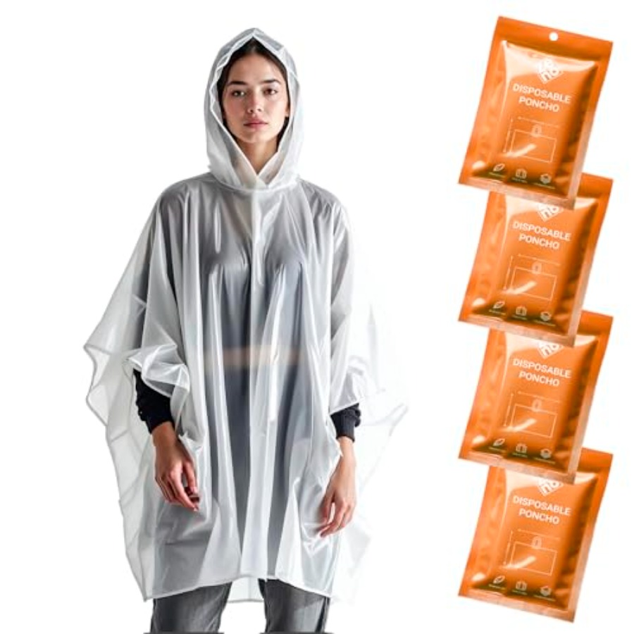 Disposable Rain Ponchos for Ad – Emergency Poncho Rain recenzja i cena