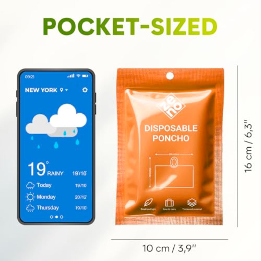 Disposable Rain Ponchos for Ad – Emergency Poncho Rain recenzja i cena